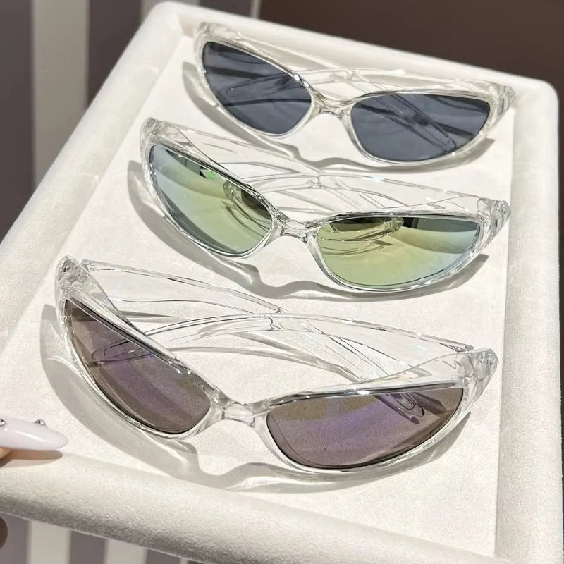 New Y2K Sunglasses for Men and Women Sports Cycling Glasses Women Trendy Street Photography Sunglasses Men Fashion Shades