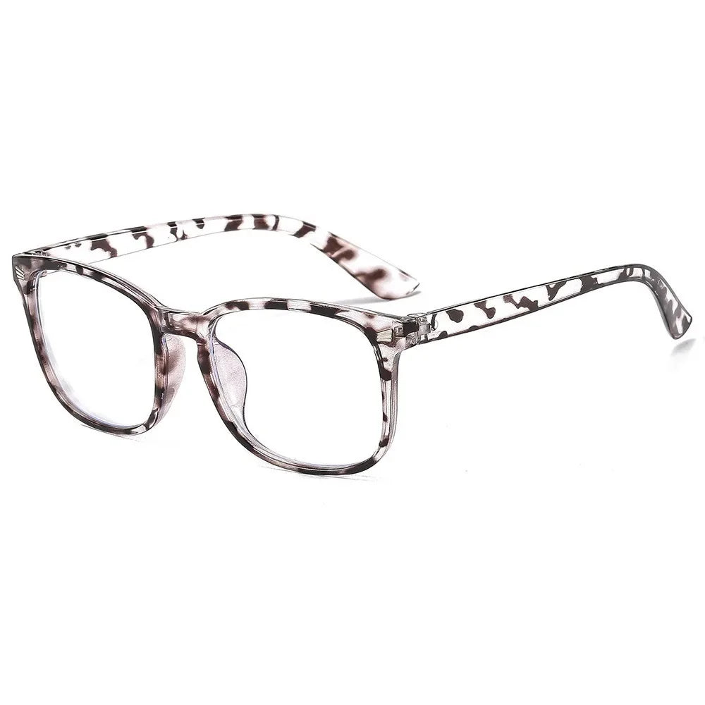 Stylish Unisex Vintage Square Frame Anti Blue Light Eyeglasses - Perfect for Computer Use