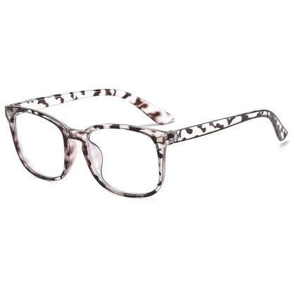 Stylish Unisex Vintage Square Frame Anti Blue Light Eyeglasses - Perfect for Computer Use
