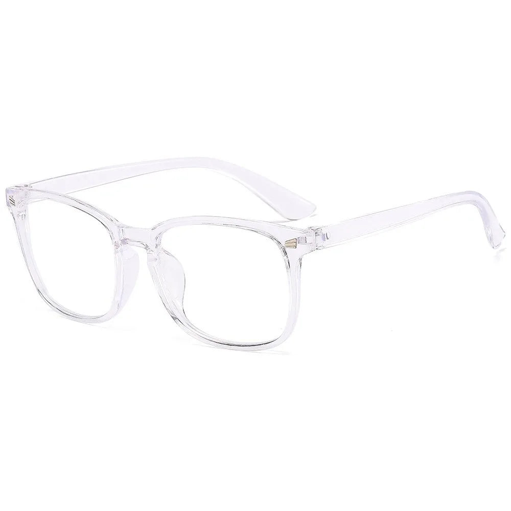Stylish Unisex Vintage Square Frame Anti Blue Light Eyeglasses - Perfect for Computer Use