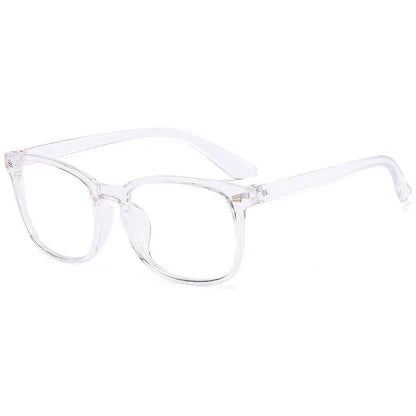 Stylish Unisex Vintage Square Frame Anti Blue Light Eyeglasses - Perfect for Computer Use