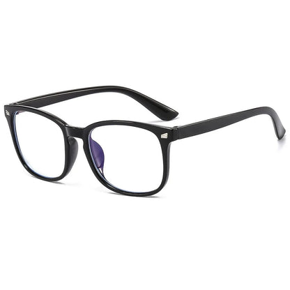 Stylish Unisex Vintage Square Frame Anti Blue Light Eyeglasses - Perfect for Computer Use