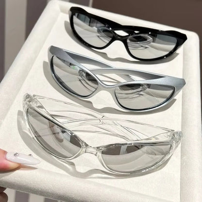 New Y2K Sunglasses for Men and Women Sports Cycling Glasses Women Trendy Street Photography Sunglasses Men Fashion Shades
