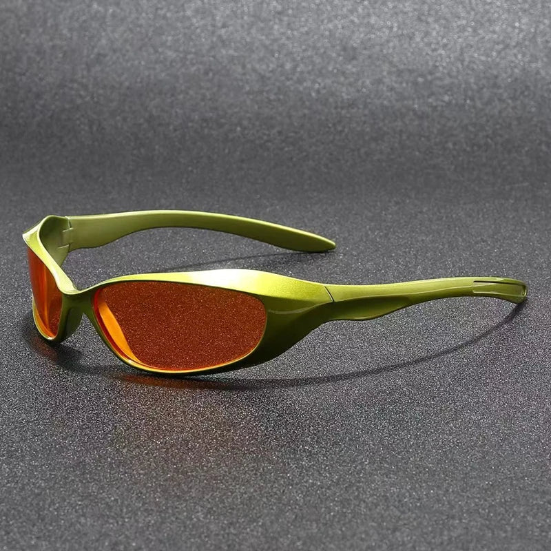 New Y2K Sunglasses for Men and Women Sports Cycling Glasses Women Trendy Street Photography Sunglasses Men Fashion Shades